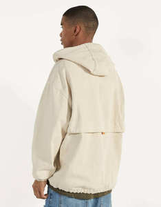 OEM <b>Men's</b> Lightweight Pullover Drawstring Track Half Zip <b>Jacket</b> for <b>Summer</b> Factory-Supplier Rhinestone Applique Printed - Product Image 3