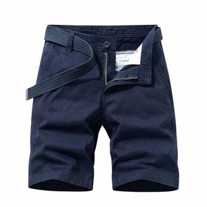 Short cargo personnalisé de meilleure qualité pour hommes avec poche latérale Short cargo ample à six poches pour hommes avec ceinture et fermeture éclair - Product Image 3