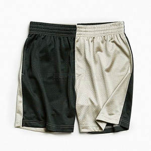 กางเกงขาสั้นลำลองผู้ชายเอวกลางทรงหลวม แห้งเร็ว น้ำหนักเบา ผ้าตาข่าย เอวยางยืด ลายเรียบแบบกำหนดเอง ไนลอน/โพลีเอสเตอร์ - Product Image 1