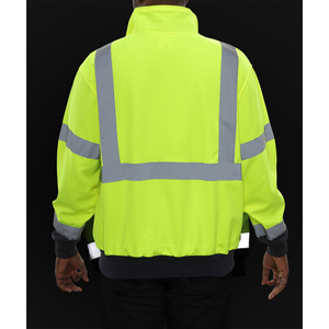 Hi Vis Custom Garment <b>Security</b> Uniform Reflective Winter Safety Work Wear Logo Jacket for Men - Product Image 4