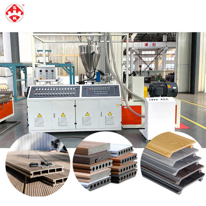 Polymer Wood Composite Wpc Profile Production Line / Wpc Decking ...