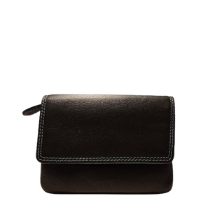 Venta caliente negro bohemio cuero genuino Cartera de mujer de alta calidad RFID moneda Multi-tarjetero cremallera larga poliéster caramelo - Product Image 1