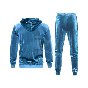 Chándal de Terciopelo con Logotipo Personalizado para Hombre, Talla Grande, para Uso en Exteriores, Diseño Transpirable para Invierno, Material Duradero y Personalizable - Product Image 3