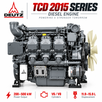 Moteur diesel industriel de type V refroidi par eau turbocompressé DEUTZ TCD2015 V06 V08 200-500 kW 268-670 CV pour machines de construction