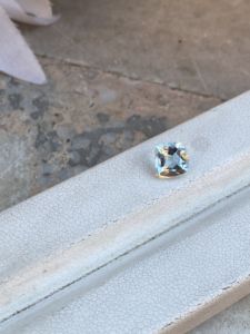 0.70 carats naturel aigue-marine taille coussin diamant pierre précieuse à facettes pour la fabrication de bijoux pierre aigue-marine en vrac - Product Image 3