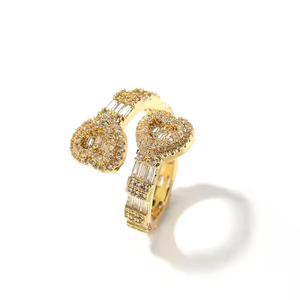 Premium Quality Moissanite <b>Ring</b> Hip Hop Luxury Style Sparkling Diamond Fashion Jewelry Gift <b>for</b> <b>Men</b> Women Everyday Use - Product Image 1