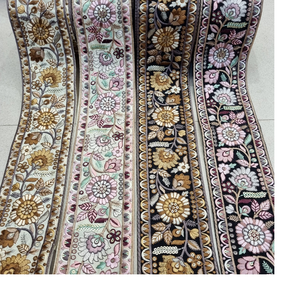 Cintas y cordones bordados a máquina hechos a medida en varios diseños y colores para vestidos de novia en 4 colores. - Product Image 1