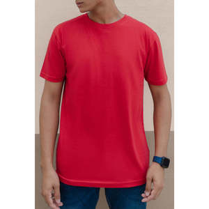 Camiseta para Hombre en Stock, 100% Algodón, Costuras Resistentes, Personalizable, Venta al Por Mayor OEM - Product Image 1