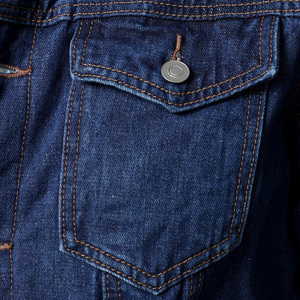 Bonne qualité personnalisé décontracté mince à manches longues High Street 100% coton Denim veste hommes déchiré Biker Style classique Vintage bleu - Product Image 3