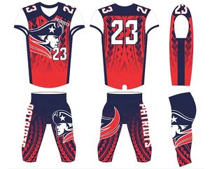 Maillots de football américains vierges personnalisés avec logo imprimé, manches courtes, anti-UV, uniformes de football - Product Image 2