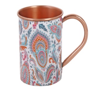 Taza de cobre con diseño en relieve de Venta caliente Taza de cobre de mula de Moscú creativa disponible en proveedor de diferentes estilos de India - Product Image 4