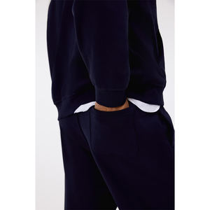 Men's Custom Logo Relaxed Fit Fleece Gym Fitness Hoodies High Quality 100% Cotton Breathable Hoodie Casual Tracksuit OEM - Product Image 4