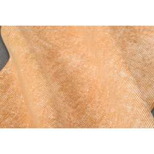 2.2x6.4 ft Turkish Rug, Vintage Runner Rug, <b>Brown</b> White Check <b>Wool</b> Rug - Product Image 5