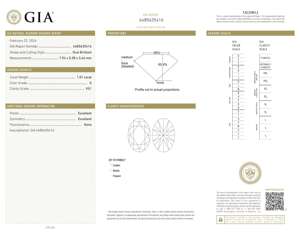 GIA เพชรทรงรีที่ผ่านการรับรอง VS1เจียระไนทรงรีเพชรทรงหลวมเกรดจีสีขัดมันยอดเยี่ยมสำหรับการตั้งค่าเครื่องประดับ - Product Image 3