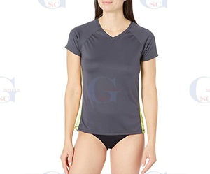 Haut de gamme pour femmes, MMA, protection contre les éruptions cutanées, chemises de surf, 50 UPF, sport, avec impression de design privé - Product Image 5