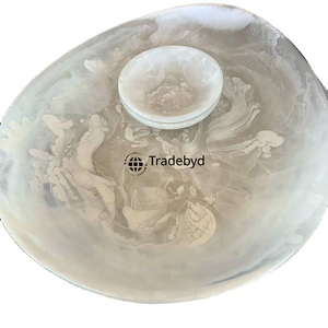 ถาดเรซิ่นทำมือ ถาดเสิร์ฟสวยหรู สำหรับโต๊ะอาหาร งานเลี้ยง และเป็นของขวัญ Tradebyd - Product Image 2