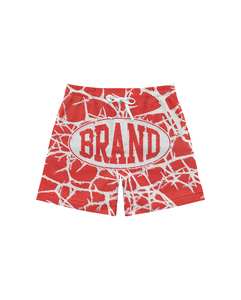 Pantalones cortos estampados con diseño de logotipo de sublimación lisa de alta calidad 100% para hombres, ropa deportiva informal personalizada, pantalones cortos de malla de poliéster - Product Image 6