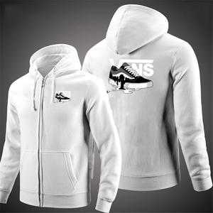 Veste à capuche zippée personnalisée de marque de haute qualité pour hommes, vêtements de sport décontractés, streetwear, sweat à capuche ample de couleur unie pour le printemps/automne - Product Image 6