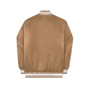 Kivotech-Chaqueta Bomber Varsity de Béisbol de Satén para Hombre, Ropa Bordada de Lona Reversible con Cremallera, 100% de Algodón y Poliéster - Product Image 5