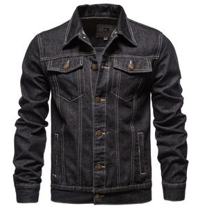 Wholesale <b>Custom</b> Design <b>Denim</b> <b>Jacket</b> Hip Hop Men Streetwear Slim Fit Jean <b>Jackets</b> Casual Coats - Product Image 5