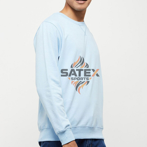 เสื้อสเวตเชิ้ตคอกลมผ้าฟลีซคุณภาพสูงสำหรับฤดูหนาว แบบยูนิเซ็กซ์ เป็นมิตรกับสิ่งแวดล้อม ปักโลโก้ตามสั่ง ระบายอากาศได้ดี ผลิตจากผ้าฝ้าย 100% - Product Image 2