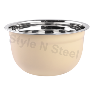 Wholesale Unique <b>Stainless</b> <b>Steel</b> Salad <b>Bowls</b> Set Eco-Friendly Metal Mixing <b>Bowls</b> for Home Everyday Use Color Enamel Technique - Product Image 1