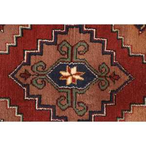 Petit tapis turc vintage 2,2x2,7 pieds, tapis à bordure rouge en laine - Product Image 5