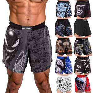 Vente en gros Design personnalisé sublimé Nogi BJJ Grappling Training Shorts Hommes Femmes Stretch MMA Spandex/Polyester Séchage rapide - Product Image 1