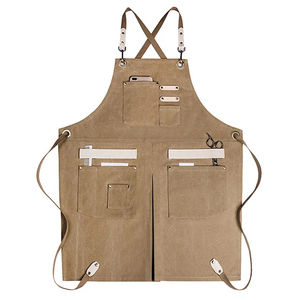 MORGANS Cotton Canvas Cross Back Straps Kitchen <b>Cooking</b> Baking Bib Sleeveless <b>Apron</b> for Shop Restaurant - Product Image 2