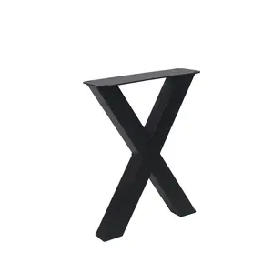 Mesa de banco con patas de Metal de hierro en forma de X de estilo Industrial moderno clásico gran oferta 100% nuevo para Taller de Hospital interior y exterior - Product Image 3