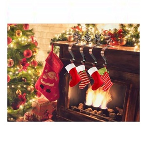 Juego de 4 soportes para medias de decoración de fiesta de Navidad, accesorios de Navidad para la decoración del hogar más vendida - Product Image 2