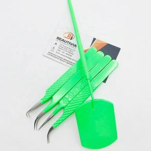 แหนบต่อขนตาทำจากสเตนเลสสตีลเคลือบสีปลายแหลมทนทานผ่านการทดสอบด้วยมือแล้วตามแบบมืออาชีพ - Product Image 3