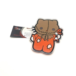 Carreaux de cils en acrylique personnalisés pour Halloween Pince à épiler ovale Design durable Logo personnalisé Horreur Kitty Carreaux de cils - Product Image 5