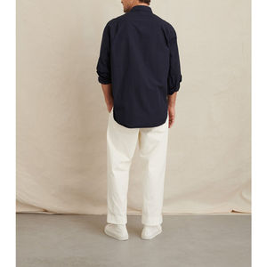 Chemise boutonnée de haute qualité pour hommes respirant mode hommes séchage rapide chaud couleur unie chemise à manches longues grande taille personnalisée - Product Image 3