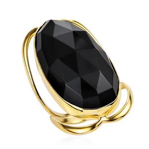 Bague en pierre précieuse d'onyx noir faite à la main Bijoux audacieux et minimalistes parfaits pour la méditation ou le travail et les cadeaux disponibles à la vente - Product Image 4