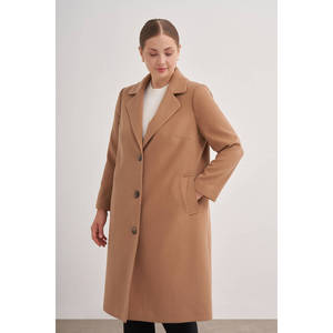 Blazer à franges brodé Camel 8585112 avec doublure en cachemire - Product Image 4