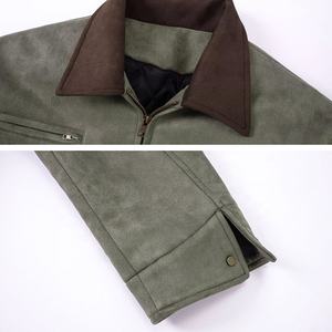 แจ็กเก็ตผ้าแคนวาสสำหรับผู้ชายผ้าฝ้าย100% สวมใส่สบายออกแบบโลโก้ได้ตามต้องการ - Product Image 5
