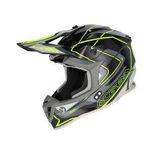 Casco Moto Offroad Linear 22-06 Graphic Acerbis Nuovo Casco Modulare con Doppia Visiera in Materiale PC - Product Image 1
