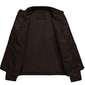 New Look 2025 Chaqueta de cuero marrón de piel de oveja genuina de alta calidad más vendida Chaqueta de cuero resistente al viento de ropa informal duradera - Product Image 3