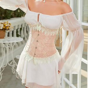 Corset sous le buste pour femme de grande taille Corset sous le buste de style unique Corset sous le buste de contrôle de la taille - Product Image 5