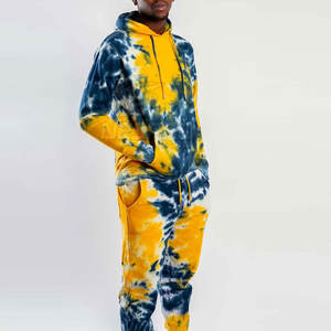 ชุดวอร์มผ้ามัดย้อมมีฮู้ดสำหรับผู้ชายเสื้อมีฮู้ดไซส์ใหญ่พิเศษผ้าคอตตอนเป็นมิตรกับสิ่งแวดล้อมทนทานใช้งานกลางแจ้งฤดูหนาวกำหนดโลโก้ได้เอง - Product Image 1