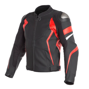 Customized Winter Motorbike Racing Black Jacket with CE Approved Protections Cowhide Leather Windproof & Breathable for Men - Product Image 3