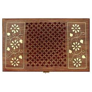 Hand Carved Wooden <b>Jewellery</b> Box for Women Intricate Full Kashmiri Carvings <b>Wood</b> Organizer Jewelry Box At wholesale Price - Product Image 6