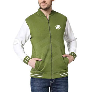 Chaqueta Universitaria de Alta Calidad para Hombre, Manga Larga, con Cuello Alto, Logotipo Frontal, Color y Logotipo Personalizables, Diseño Transpirable para Invierno - Product Image 4