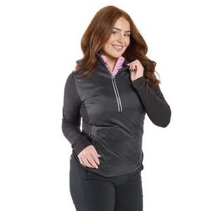 Nueva chaqueta de golf de primavera para mujer de moda con cremallera diseño recortado ajustado cordón entrenamiento prendas de vestir exteriores logotipo personalizado - Product Image 1