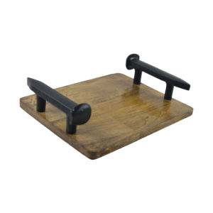 Bandejas para servir bebidas europeas recién llegadas Usos de verano Bandeja de madera barata rústica elegante a precios de descuento bajos al por mayor - Product Image 1