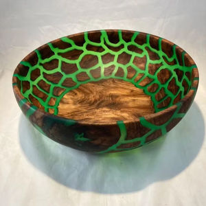 ENSALADERA DE RESINA Y MADERA NATURAL HECHA A MANO DECORACIÓN VINCULADA DECORATIVA Buena calidad para uso doméstico y en restaurantes para fiestas - Product Image 1