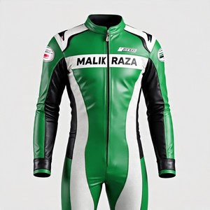 ชุดแข่งมอเตอร์ไซค์หนังวัวสร้างขึ้นแบบกำหนดเองเกราะ CE แถบเลื่อนแบบถอดได้ตะเข็บสามชั้นตัวเลือกการเจาะและ Keprotec - Product Image 5