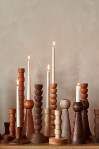 2023 meilleure vente intérieur/extérieur décor de noël ensemble nouveau Style Vintage photophore en bois support votif décoration de la maison bougie - Product Image 4