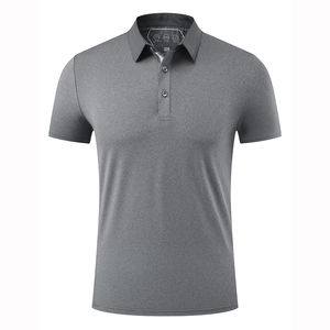 Polo de algodón 100% de alta calidad para hombre, de lona de talla grande para adulto de Color sólido, para ropa informal - Product Image 2
